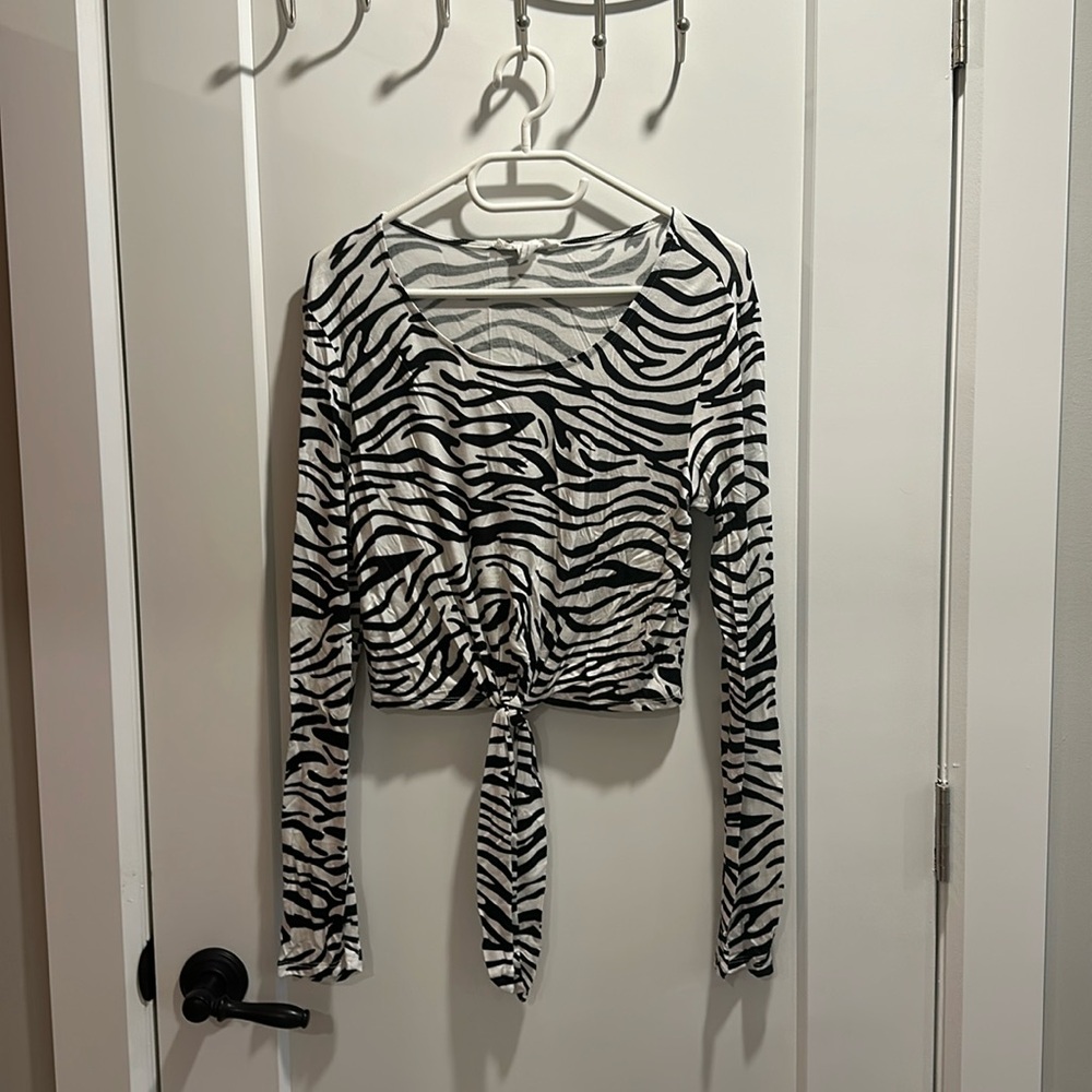 Zebra print shirt